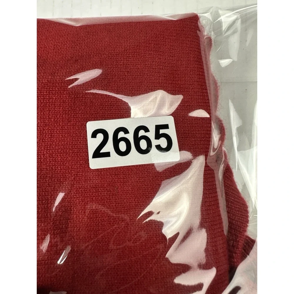 Banana Republic Sweater Mens Medium Red Cotton Cashmere V-Neck Knit Pullover